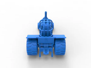 Mini Rod pulling tractor 8 Scale 1 to 25 3D Print Model