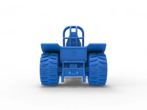 Mini Rod pulling tractor 8 Scale 1 to 25 3D Print Model
