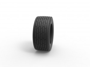 Super single semi tire 3 Scale 1 to 25 3D प्रिंट मॉडल