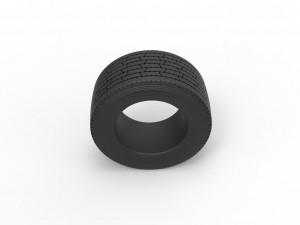 Super single semi tire 3 Scale 1 to 25 3D प्रिंट मॉडल