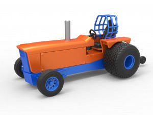 Tractor dragster concept Scale 1 to 25 3D Print Model