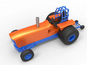 Tractor dragster concept Scale 1 to 25 3D Print Model