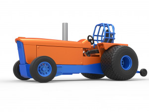 Tractor dragster concept Scale 1 to 25 Model Cetak 3D