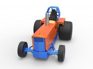 Tractor dragster concept Scale 1 to 25 Model Cetak 3D
