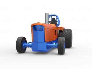 Tractor dragster concept Scale 1 to 25 Model Cetak 3D