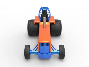 Tractor dragster concept Scale 1 to 25 3D Print Model
