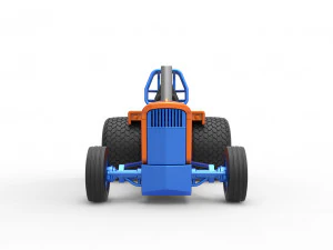 Tractor dragster concept Scale 1 to 25 3D Print Model