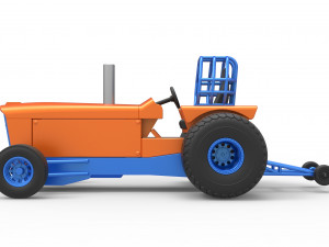 Tractor dragster concept Scale 1 to 25 Model Cetak 3D