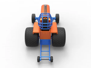 Tractor dragster concept Scale 1 to 25 3D Print Model