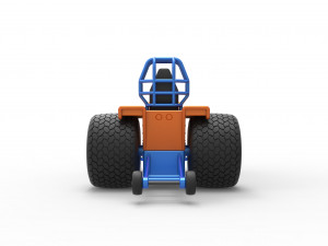 Tractor dragster concept Scale 1 to 25 Model Cetak 3D