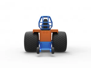 Tractor dragster concept Scale 1 to 25 3D Print Model