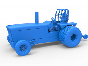 Tractor dragster concept Scale 1 to 25 Model Cetak 3D