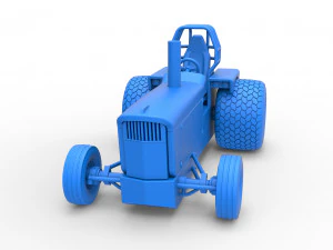Tractor dragster concept Scale 1 to 25 3D Print Model