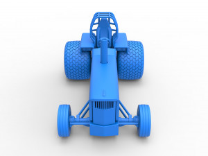 Tractor dragster concept Scale 1 to 25 Model Cetak 3D