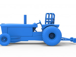Tractor dragster concept Scale 1 to 25 Model Cetak 3D