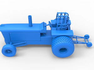 Tractor dragster concept Scale 1 to 25 3D Print Model