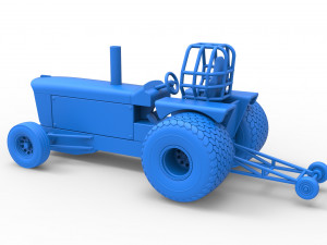 Tractor dragster concept Scale 1 to 25 Model Cetak 3D