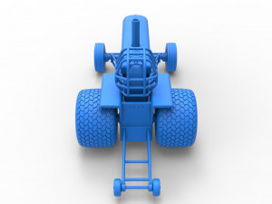 Tractor dragster concept Scale 1 to 25 Model Cetak 3D