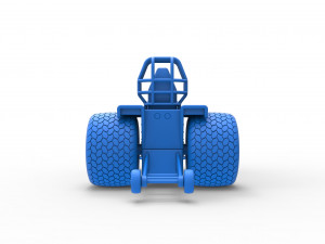 Tractor dragster concept Scale 1 to 25 Model Cetak 3D