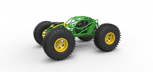 Rock bouncer on low-pressure wheels Scale 1 to 25 Model Cetak 3D .c4d .max .obj .3ds .fbx .stl .blend