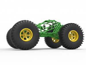 Rock bouncer on low-pressure wheels Scale 1 to 25 Model Cetak 3D