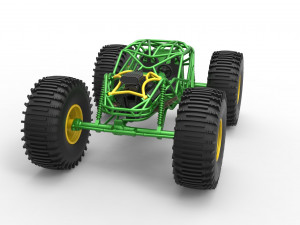 Rock bouncer on low-pressure wheels Scale 1 to 25 Model Cetak 3D