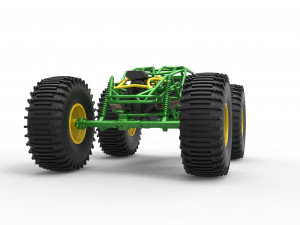 Rock bouncer on low-pressure wheels Scale 1 to 25 Model Cetak 3D