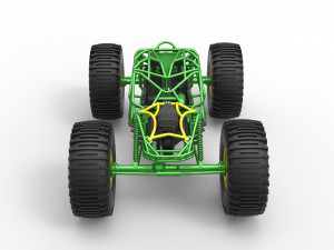Rock bouncer on low-pressure wheels Scale 1 to 25 Model Cetak 3D