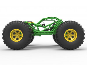 Rock bouncer on low-pressure wheels Scale 1 to 25 Model Cetak 3D
