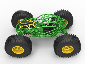 Rock bouncer on low-pressure wheels Scale 1 to 25 Model Cetak 3D