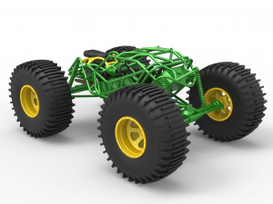 Rock bouncer on low-pressure wheels Scale 1 to 25 Model Cetak 3D