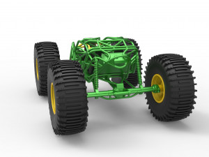 Rock bouncer on low-pressure wheels Scale 1 to 25 Model Cetak 3D