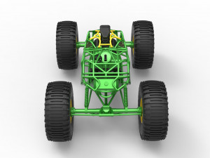Rock bouncer on low-pressure wheels Scale 1 to 25 Model Cetak 3D