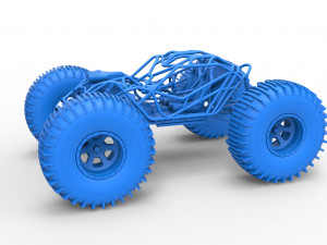Rock bouncer on low-pressure wheels Scale 1 to 25 Model Cetak 3D