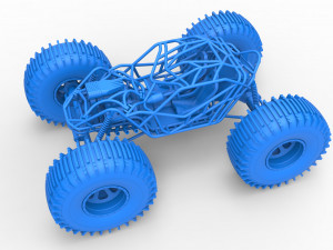 Rock bouncer on low-pressure wheels Scale 1 to 25 Model Cetak 3D
