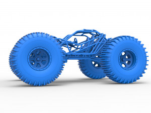 Rock bouncer on low-pressure wheels Scale 1 to 25 Model Cetak 3D