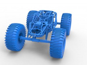 Rock bouncer on low-pressure wheels Scale 1 to 25 Model Cetak 3D