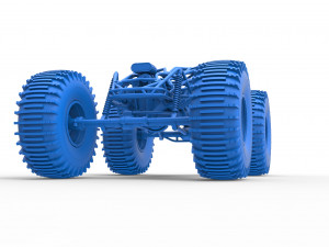 Rock bouncer on low-pressure wheels Scale 1 to 25 Model Cetak 3D