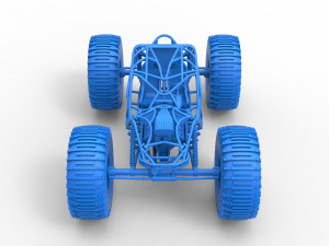 Rock bouncer on low-pressure wheels Scale 1 to 25 Model Cetak 3D