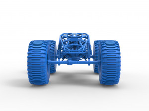 Rock bouncer on low-pressure wheels Scale 1 to 25 Model Cetak 3D