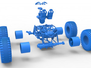 Rock bouncer on low-pressure wheels Scale 1 to 25 Model Cetak 3D