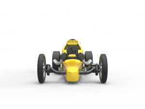 Front engine old school dragster with shell Version 3 Scale 1 to 25 3Dプリントモデル