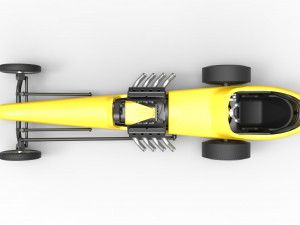 Front engine old school dragster with shell Version 3 Scale 1 to 25 3Dプリントモデル