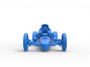 Front engine old school dragster with shell Version 3 Scale 1 to 25 3Dプリントモデル