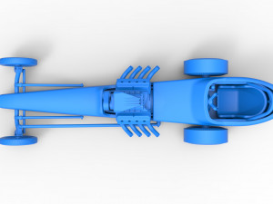Front engine old school dragster with shell Version 3 Scale 1 to 25 3Dプリントモデル