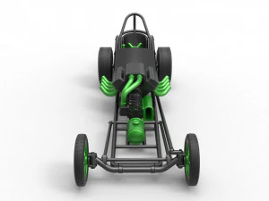 Front engine old school dragster with V8 Version 2 Scale 1 to 25 3D Print Model