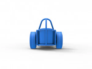 Front engine old school dragster with V8 Version 2 Scale 1 to 25 3D Print Model