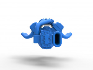 Engine V8 with Potvin Supercharger Scale 1 to 25 3D Принт Модель