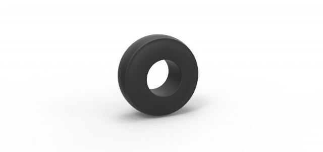 Dragster rear tire at speed Scale 1 to 25 3D Print Model .c4d .max .obj .3ds .fbx .stl .blend