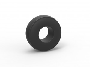 Dragster rear tire at speed Scale 1 to 25 3D Print Model